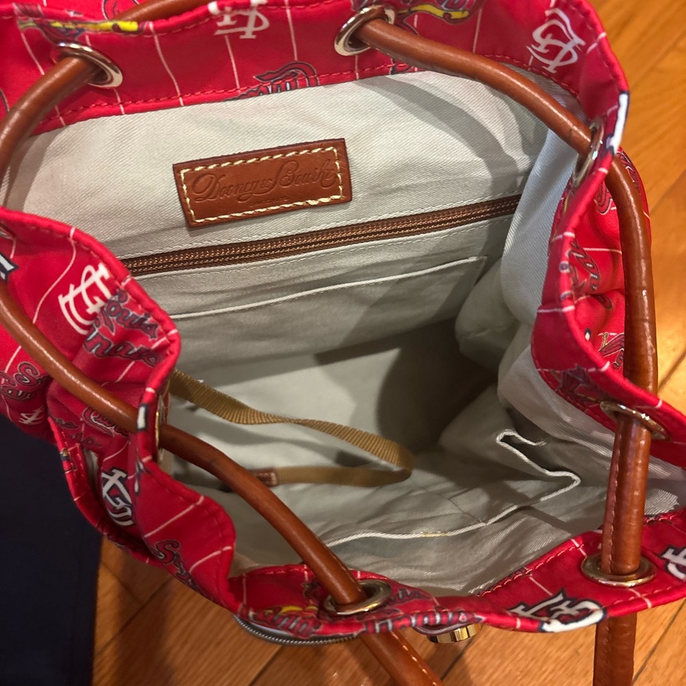 Red Patterned Backpack - Picture 2 of 6